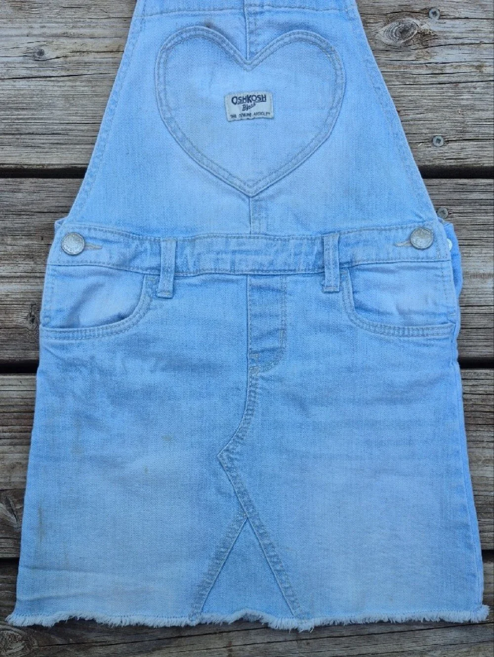 Price Drop!!!💥OshKosh B'gosh Light Wash Denim Overall Dress for Kids